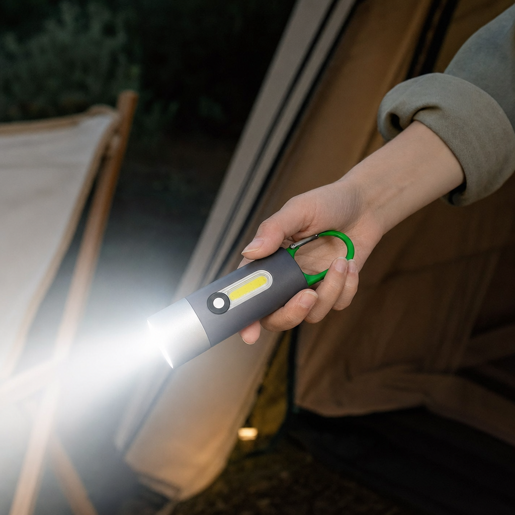 Multifunctional Camping Flashlight — lifestyle