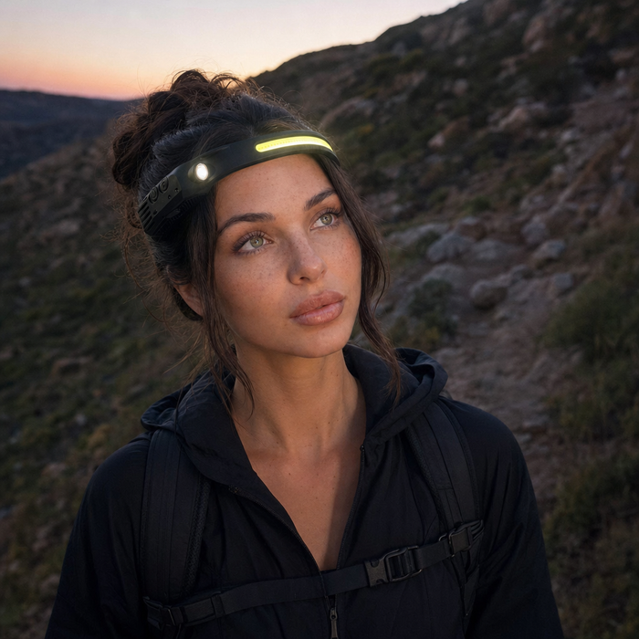 Rechargeable Wide-Beam Headlamp