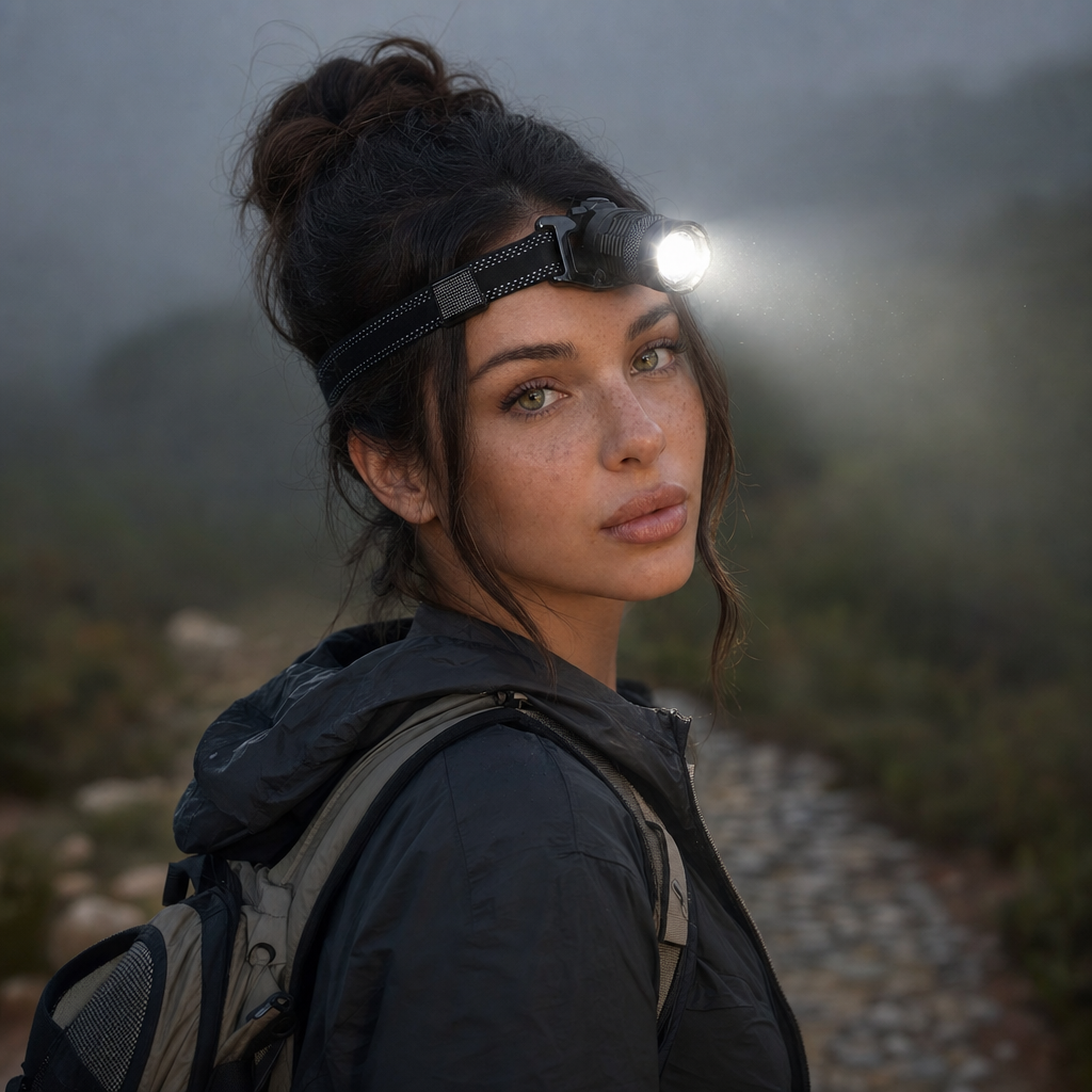 High-Lumen LED Headlamp — lifestyle