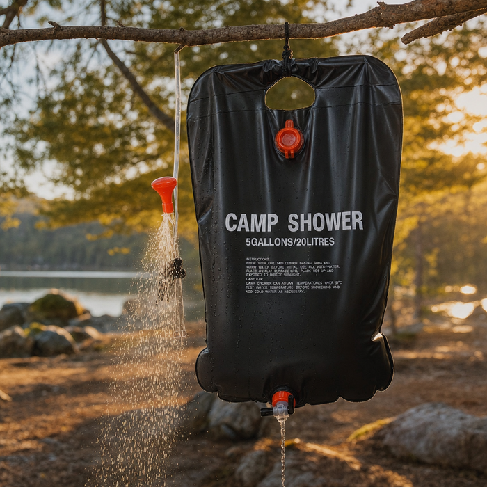 Camping Portable Solar Shower Bag 5 Gallons/20L