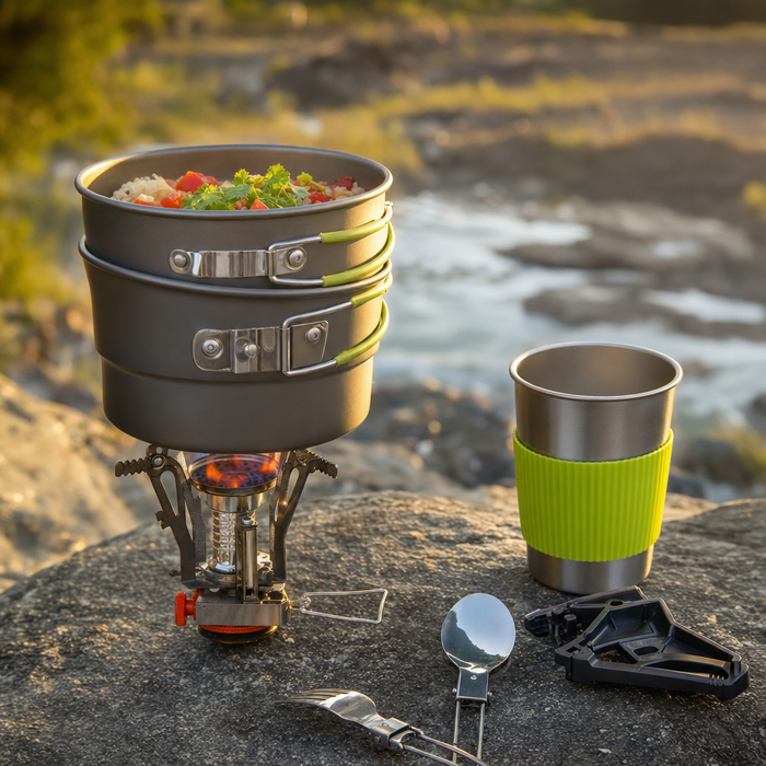 Portable Camping Stove Set