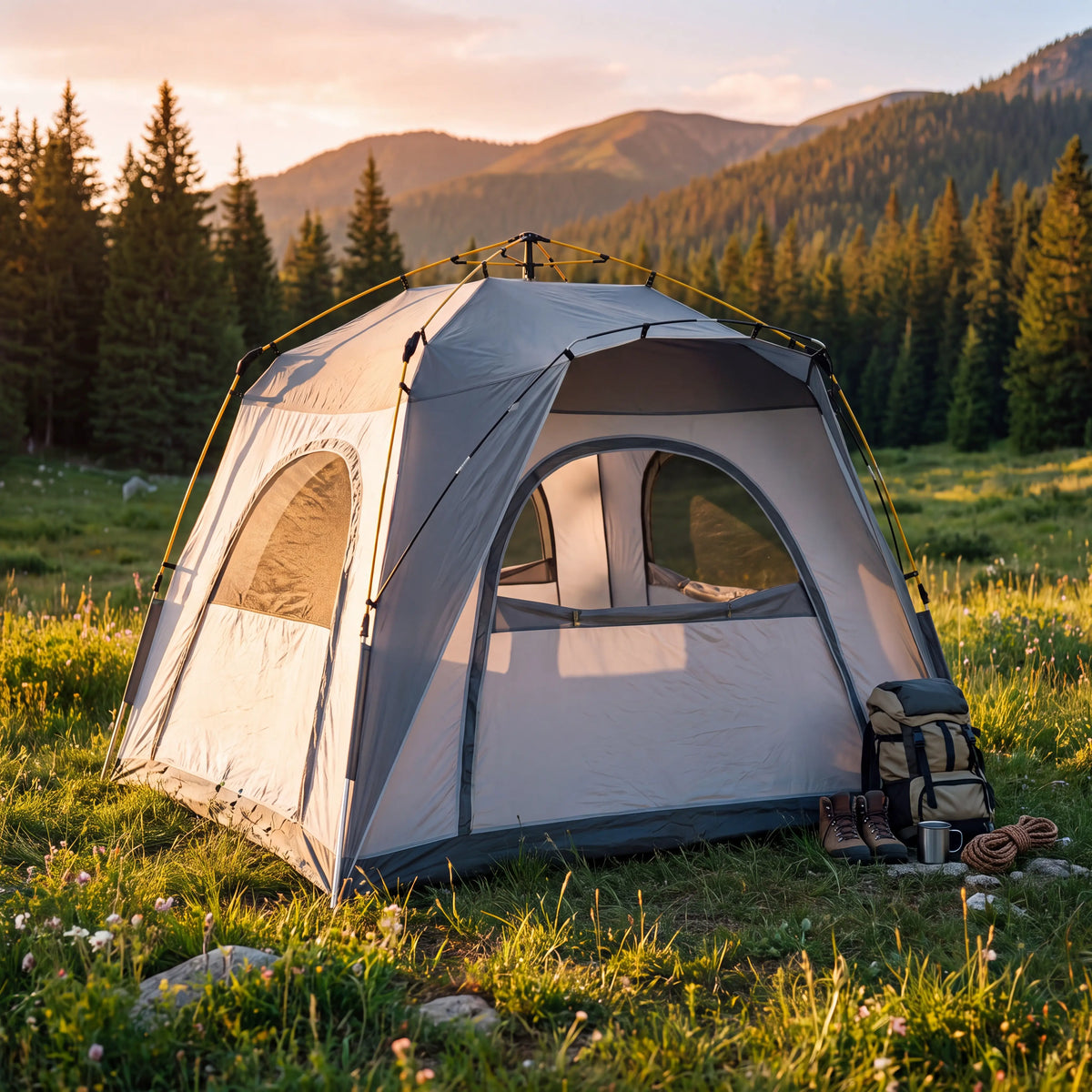 4-Person Pop-Up Camping Tent
