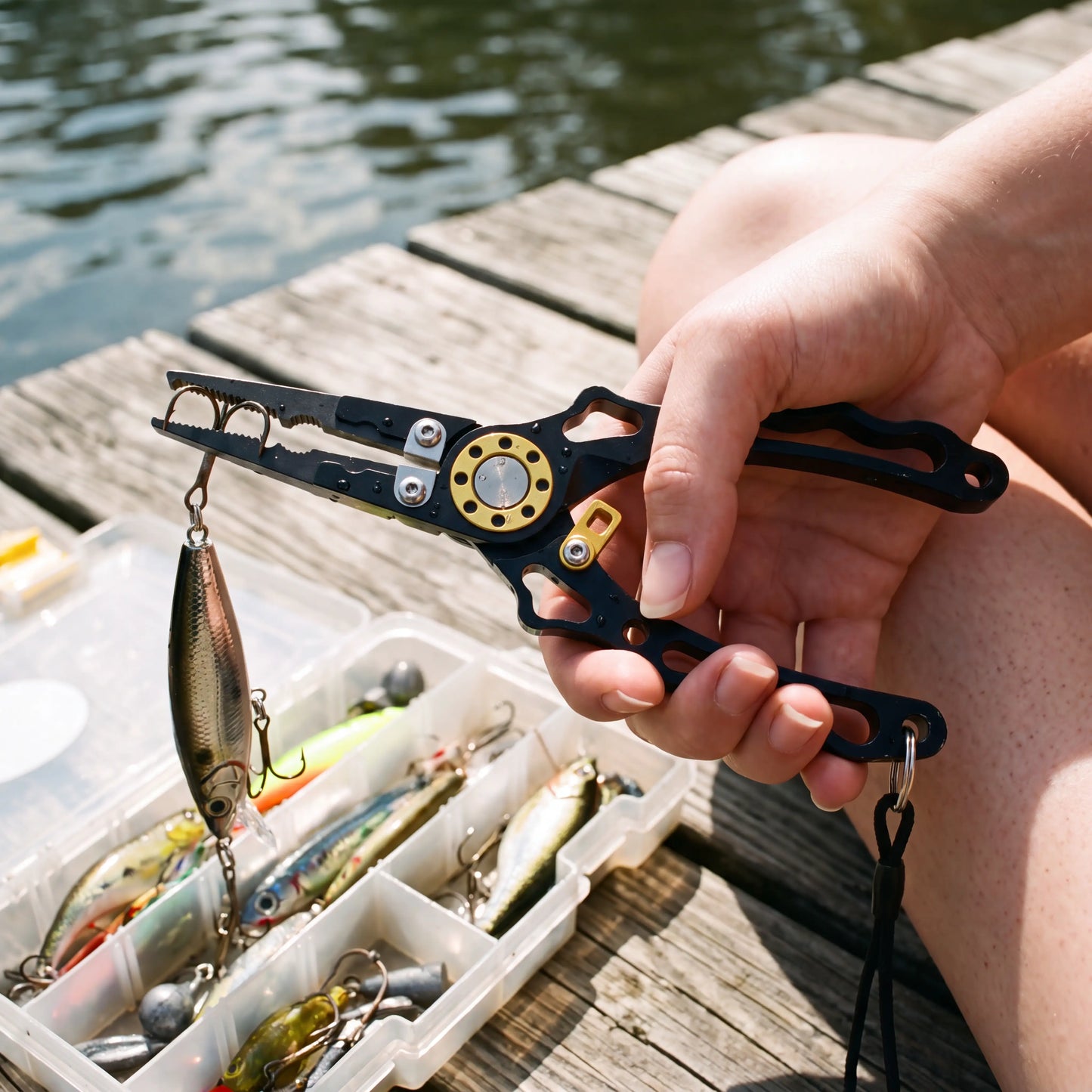 Lfemro Fishing Pliers Fish Lip Gripper Muti-Function
