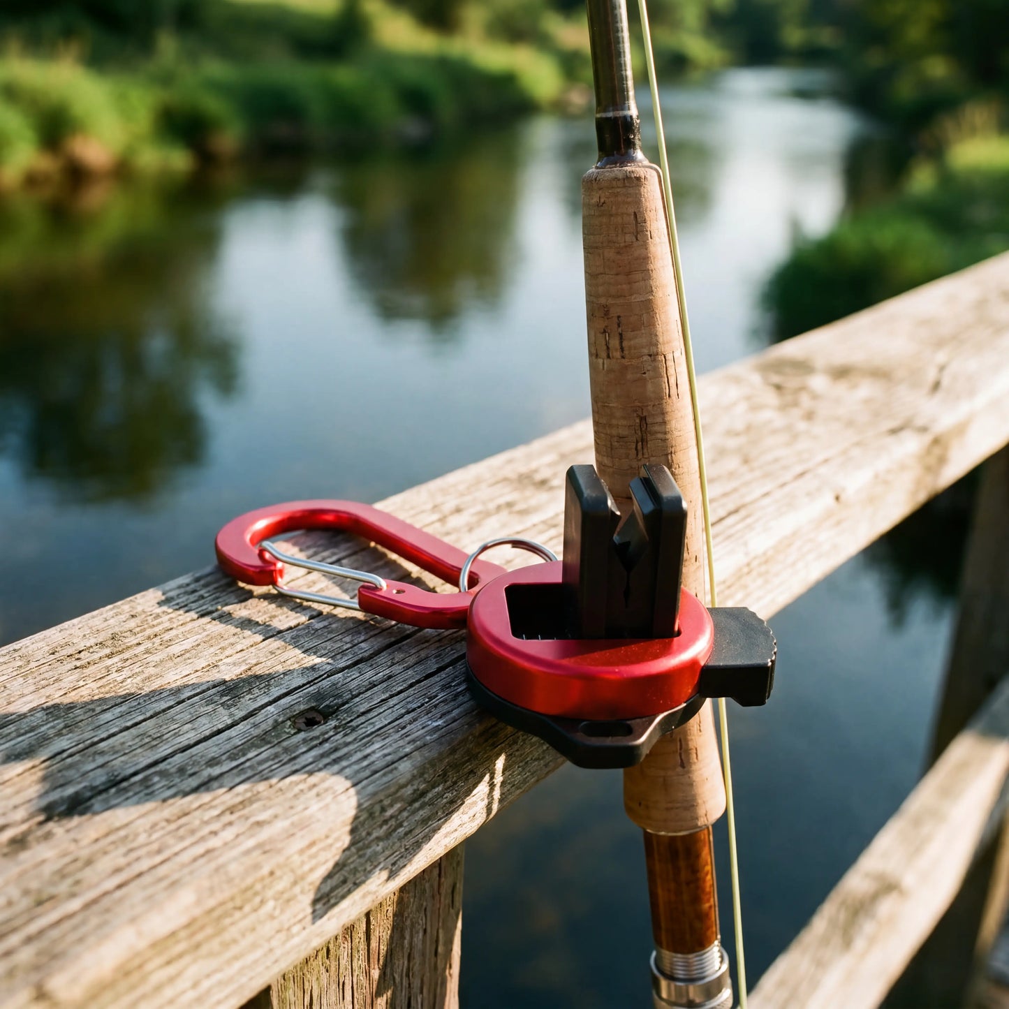 Fishing Rod Clip Wearable Holder Fly Pole Clips Accessories