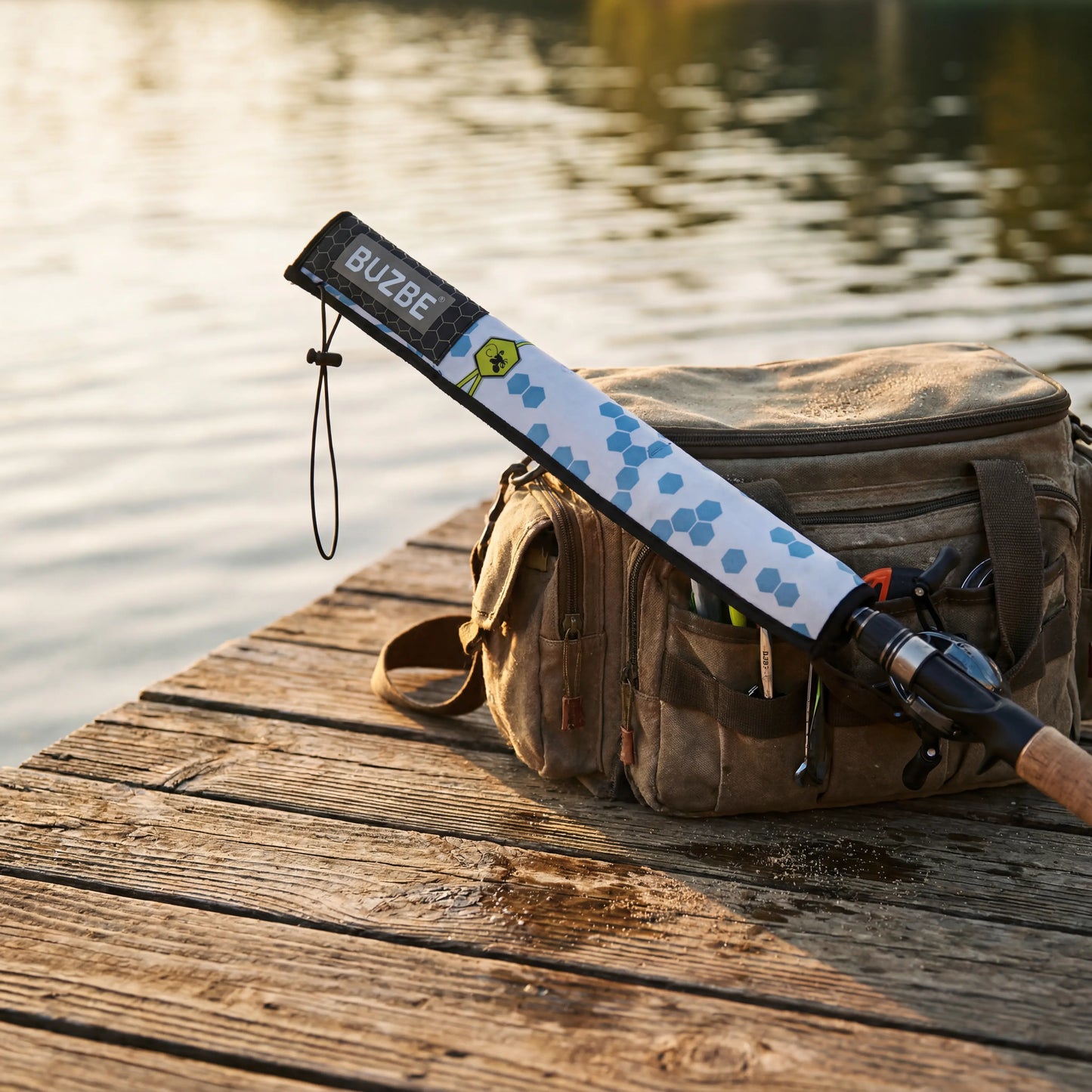 BUZBE Casting Quik-Shield Rod Cover Fishing Sleeve Sock