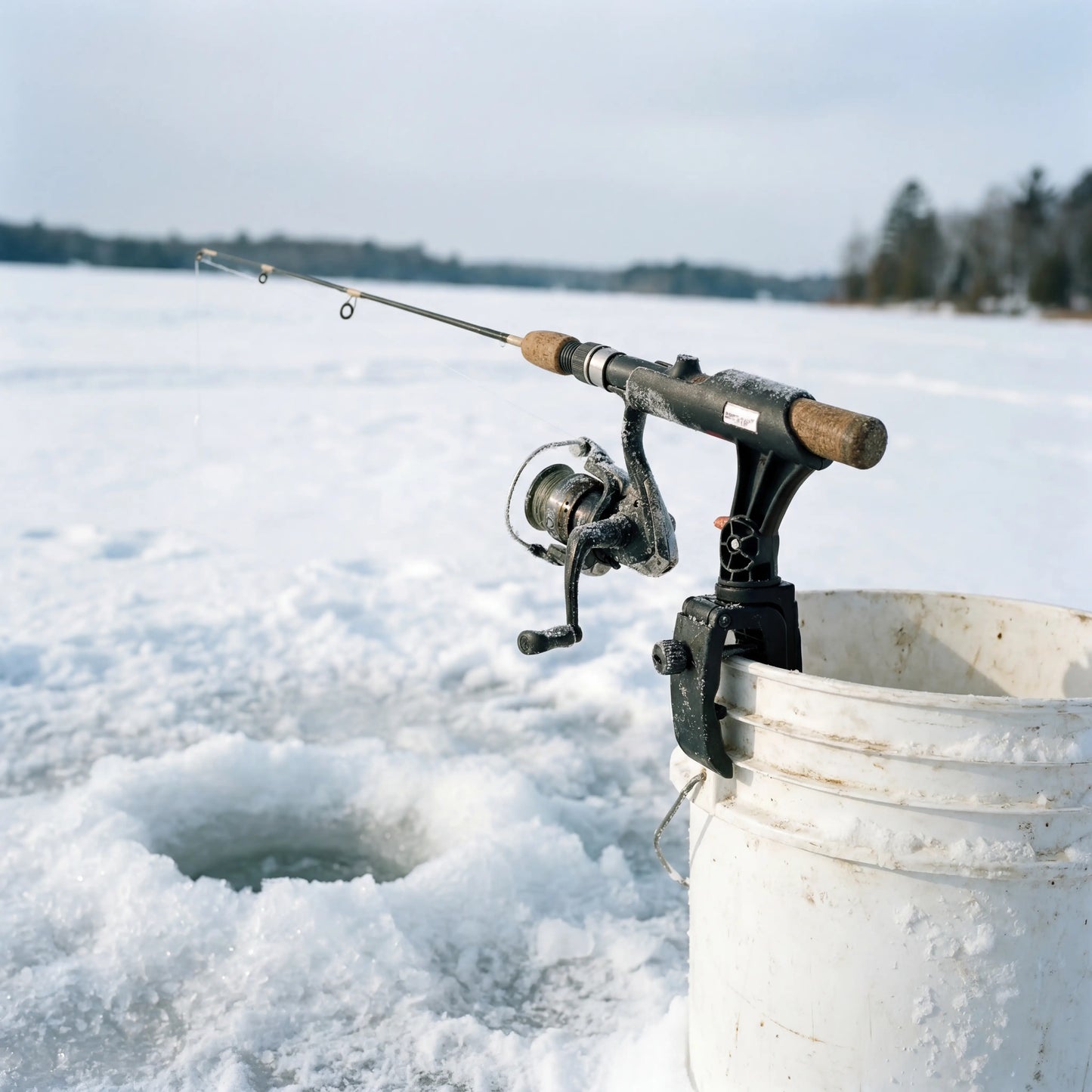 BroCraft Ice Fishing Bucket Rod Holder Shelter sled