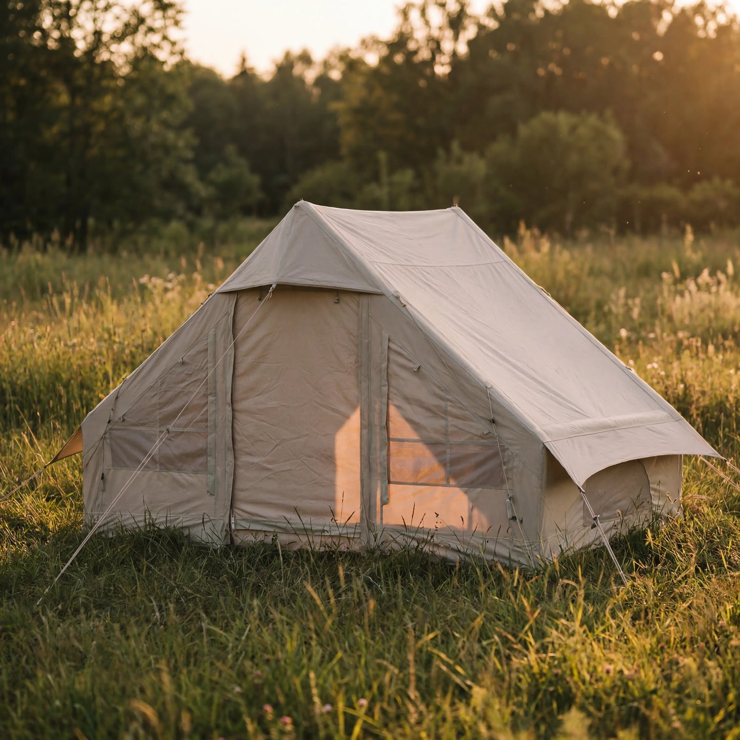 Cotton Inflatable Tent — lifestyle