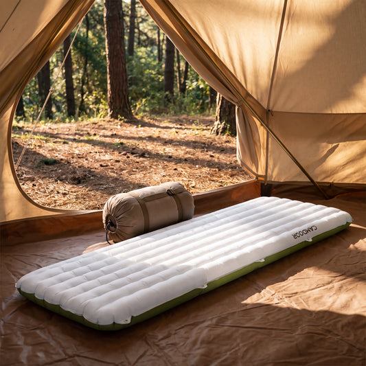 CAMDOOR Insulated Sleeping Pad in tent