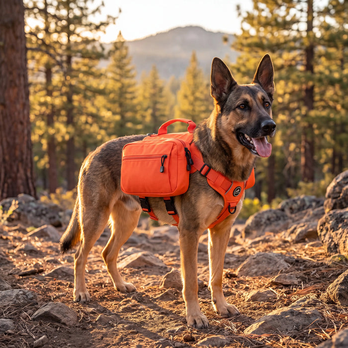 Tactical Dog Hiking Backpack & Saddle Bag