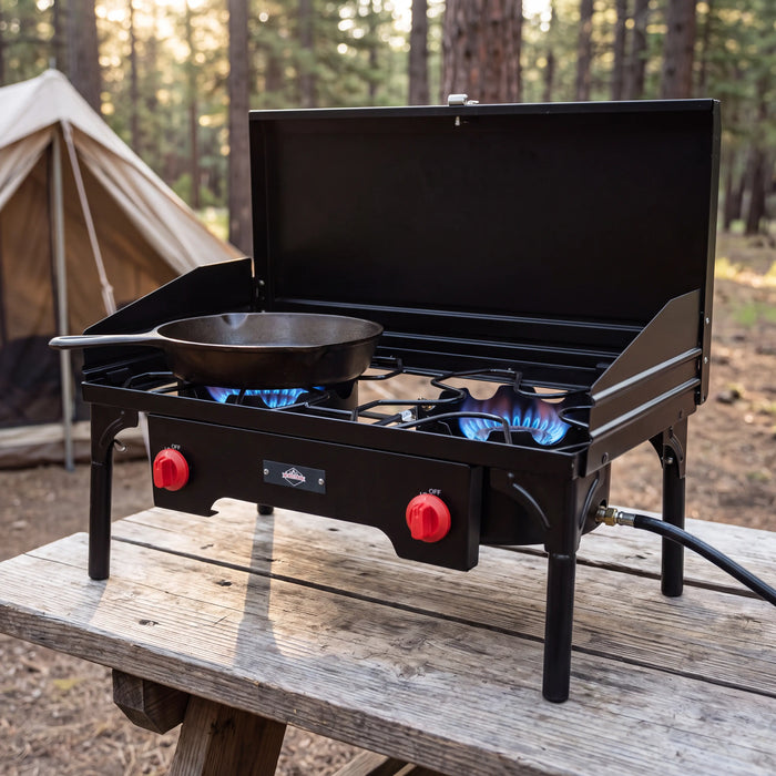 2-Burner Propane Camp Stove