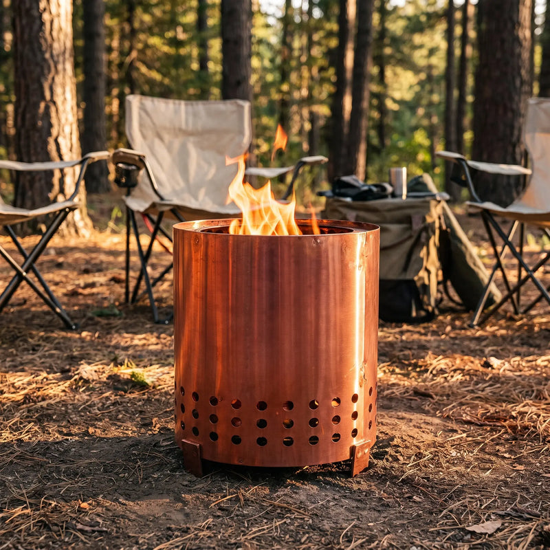 Family Outdoor Camping Portable Small Fireplace photo 2