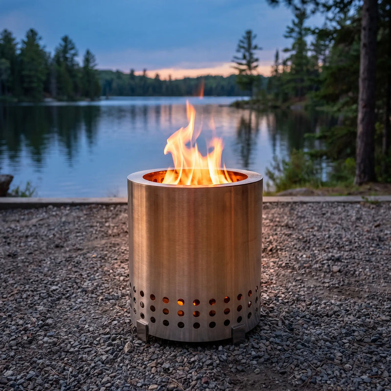 Family Outdoor Camping Portable Small Fireplace photo 3