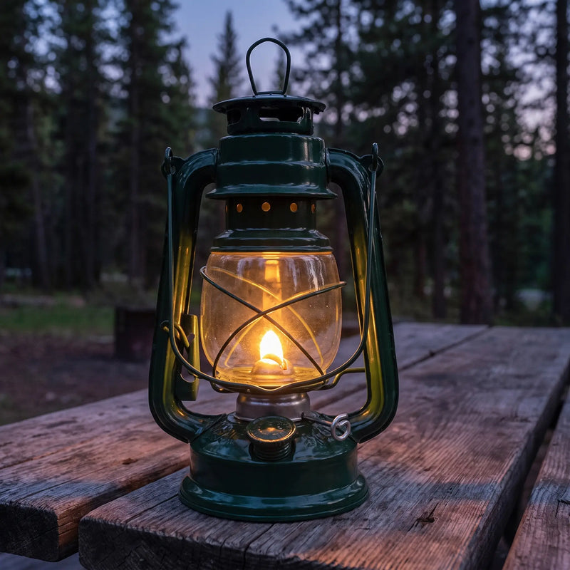 Vintage Camping Oil Lantern photo 6