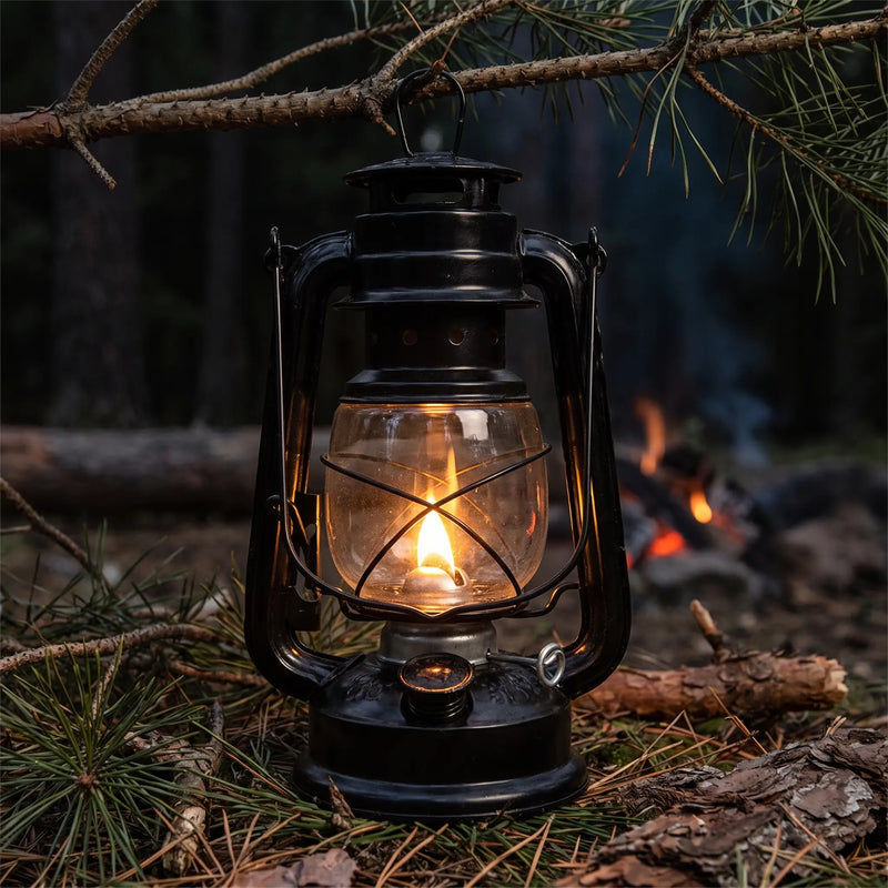 Vintage Camping Oil Lantern photo 2