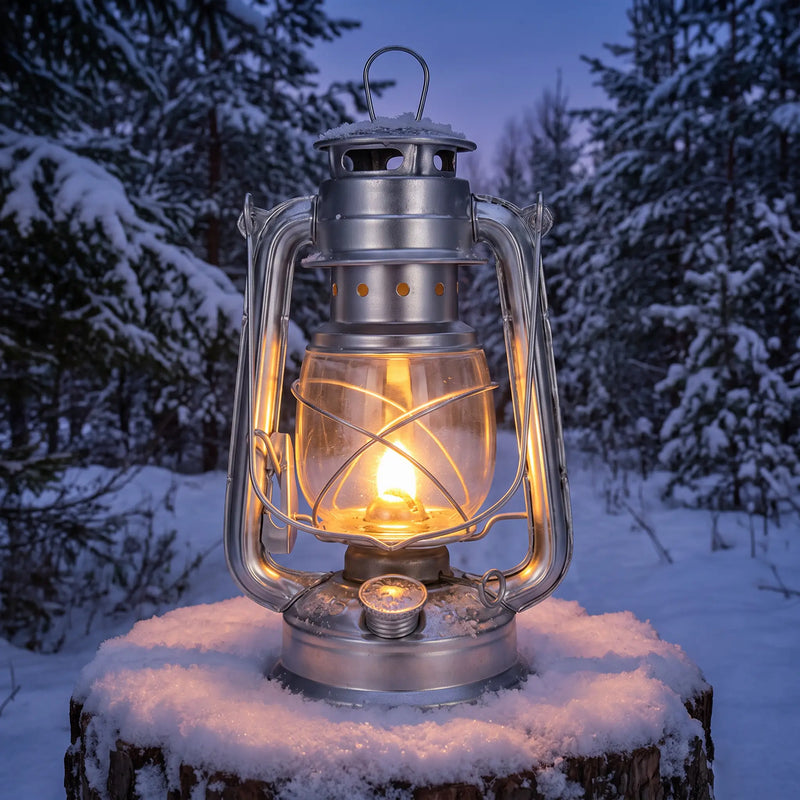 Vintage Camping Oil Lantern photo 3