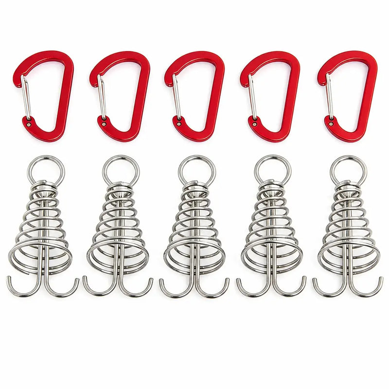 12-Piece Tent Stake & Rope Buckle Set photo 6