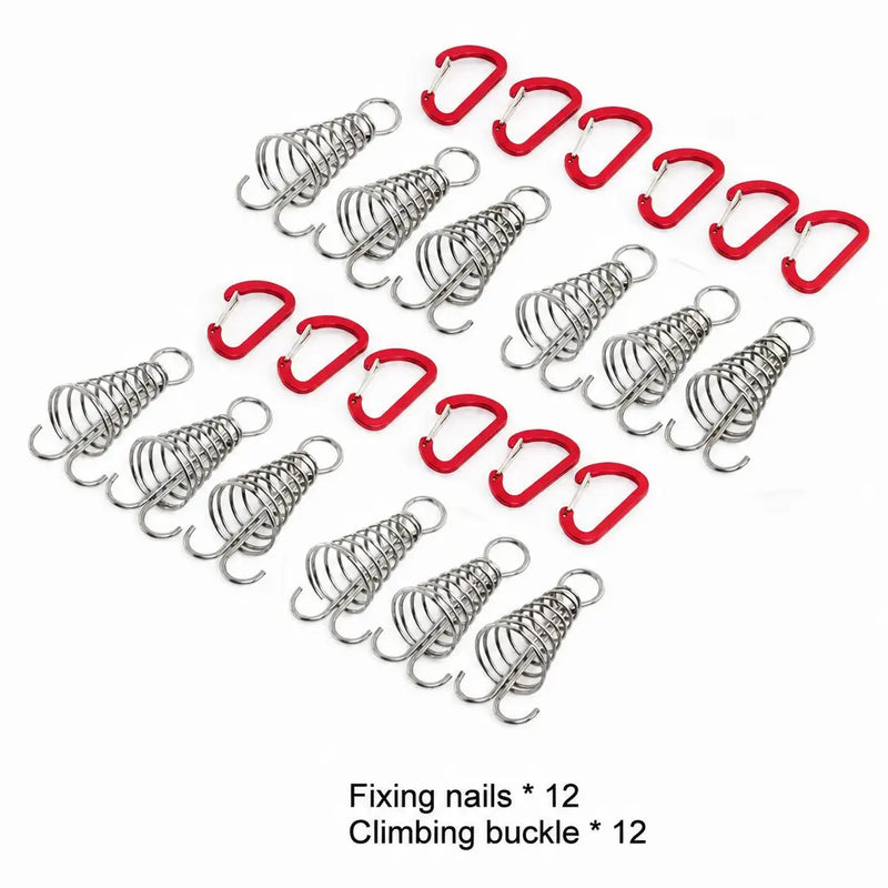12-Piece Tent Stake & Rope Buckle Set photo 7