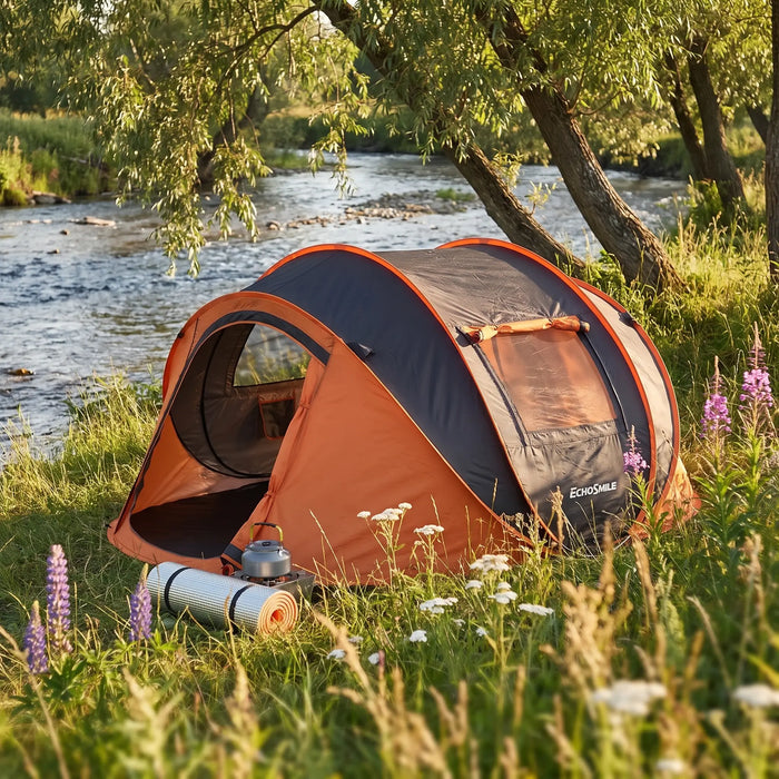 Throw-Open Pop-Up Tent for 2 to 8 People
