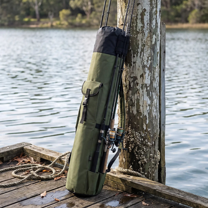 Portable Fishing Rod Bag - 45 Inch Tackle Storage