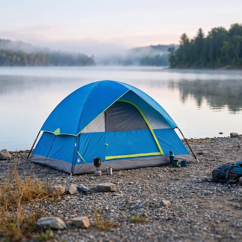 Lightweight 2 or 4 Person Dome Tent, 5.8 lb photo 11