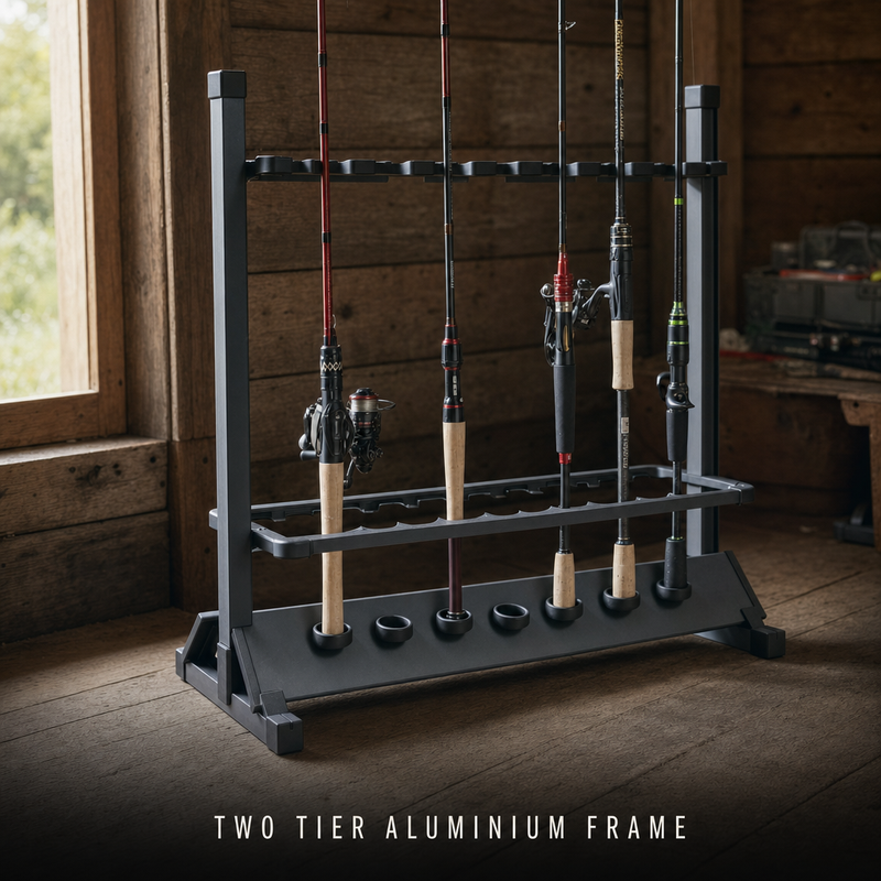Aluminum Fishing Rod Rack (24 Rods) photo 3