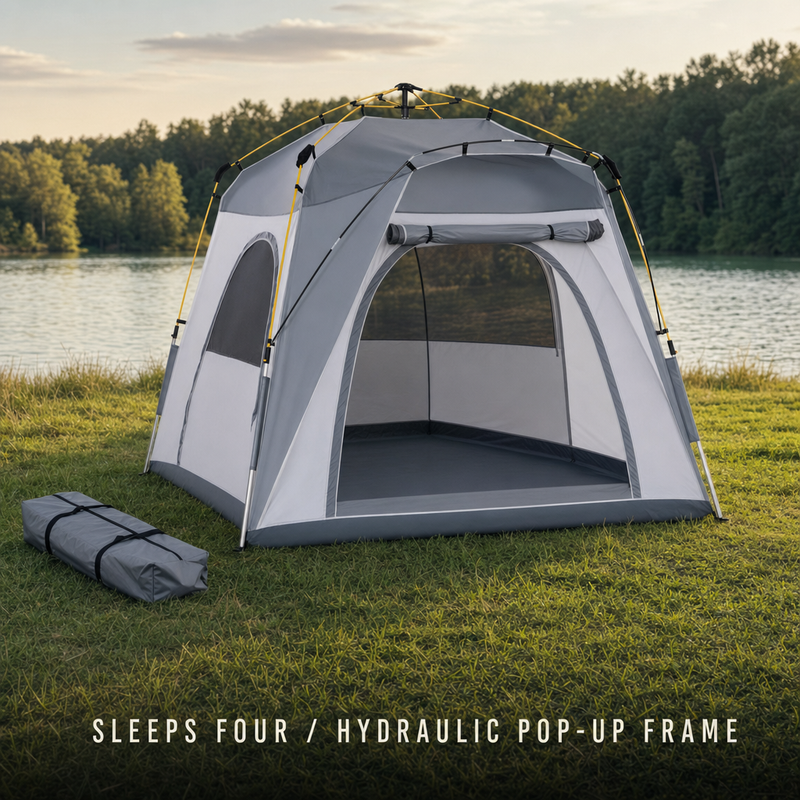 4-Person Pop-Up Camping Tent photo 2