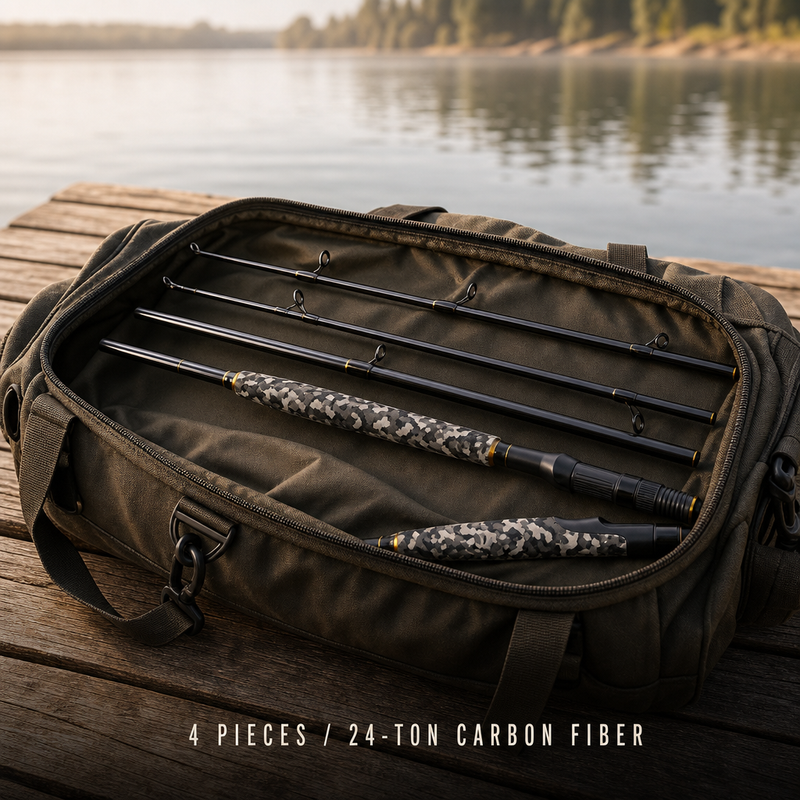 4-Piece Carbon Travel Spinning Rod photo 2