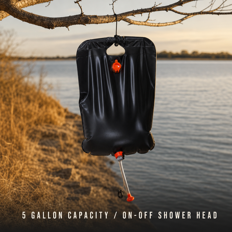 Camping Portable Solar Shower Bag 5 Gallons/20L photo 3