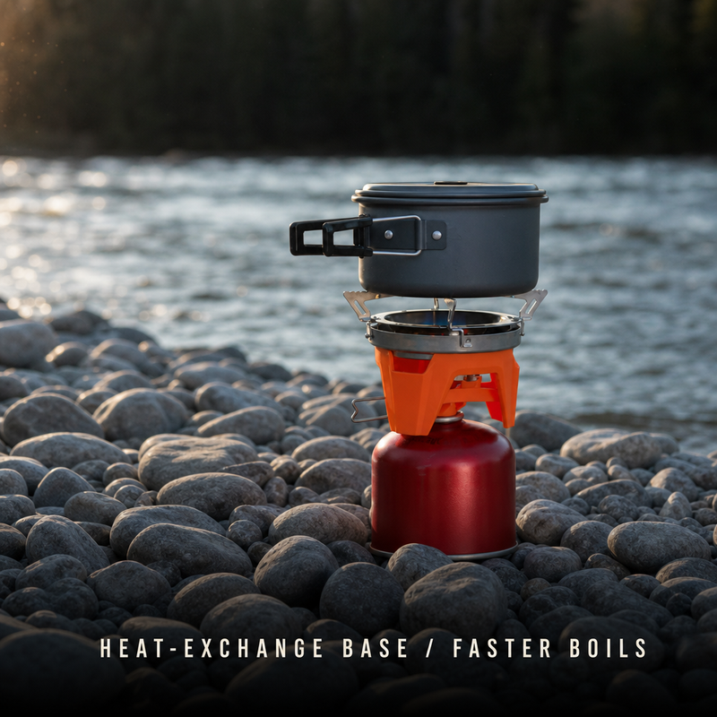 Outdoor Heat-Exchange Camping Pot photo 5