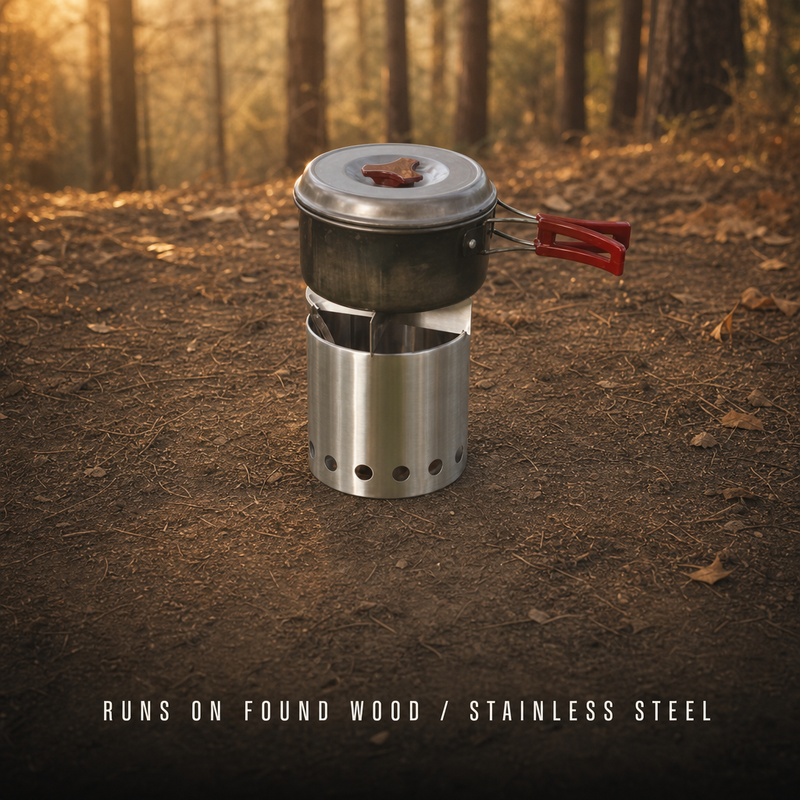 Outdoor Stainless Steel Fire Pit, Lightweight Camping photo 6