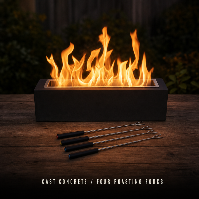 Tabletop Concrete Fire Pit photo 2