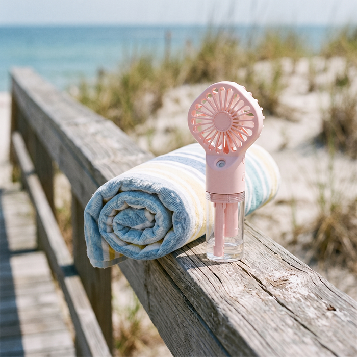 Handheld Misting Fan, Rechargeable USB Mini Fan