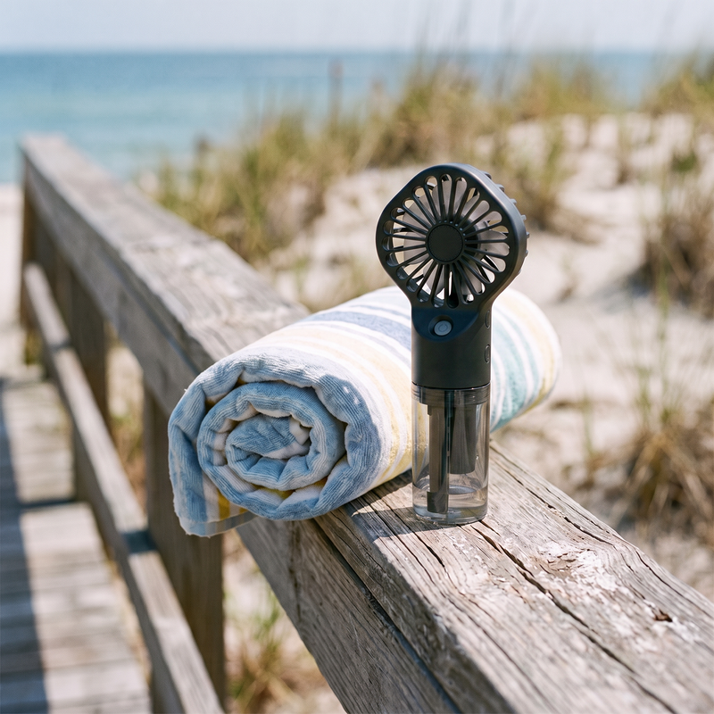 Handheld Misting Fan, Rechargeable USB Mini Fan photo 8