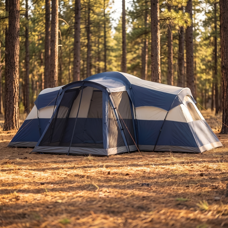 6 to 10 Person Tunnel Tent with Screen Room photo 9