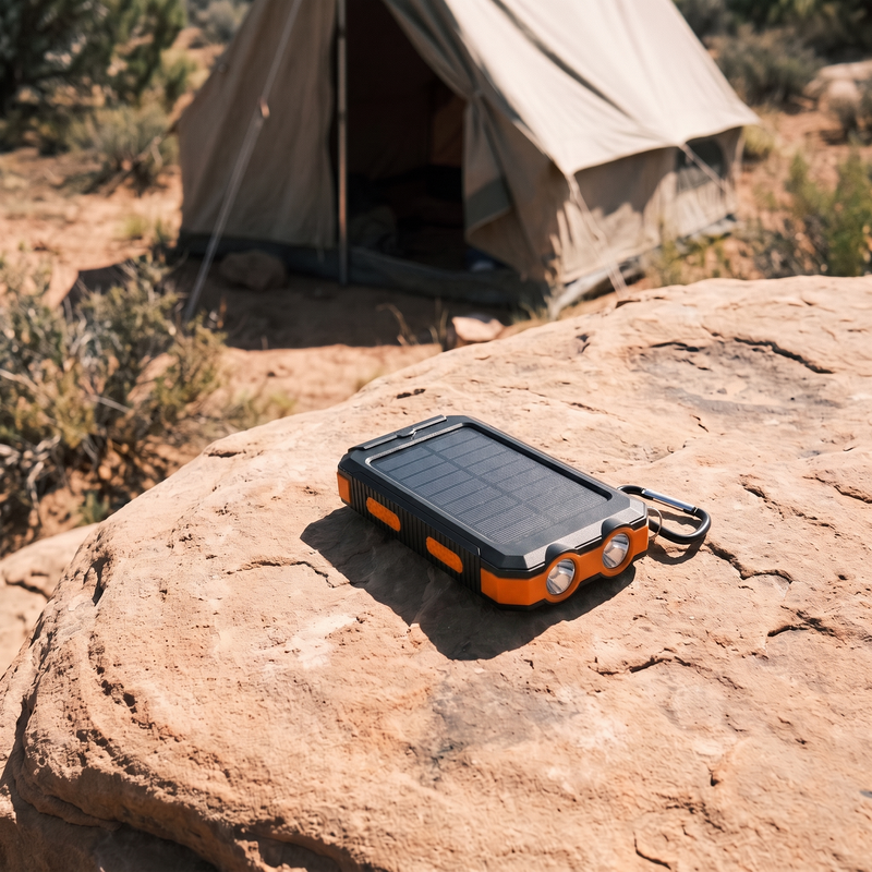 Citicr 10,000 mAh Solar Power Bank with Flashlights photo 8