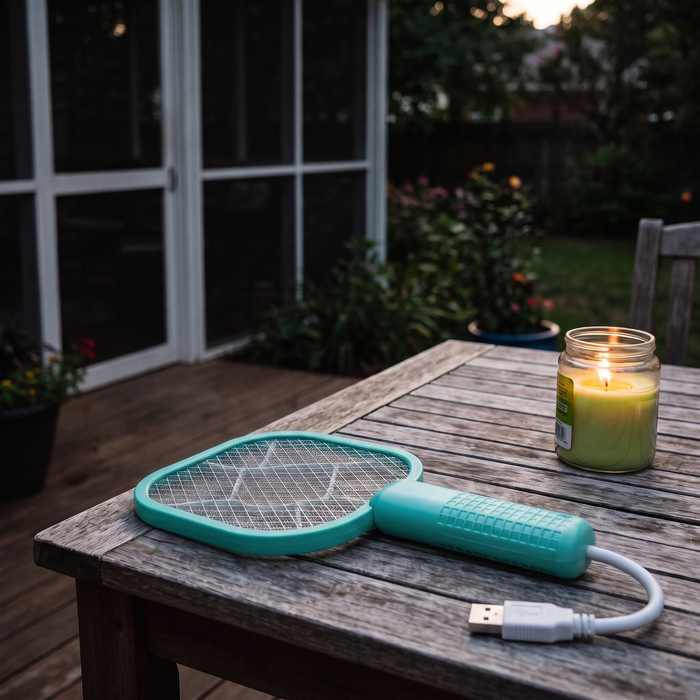 USB Electric Mosquito Swatter with UV Bug Zapper