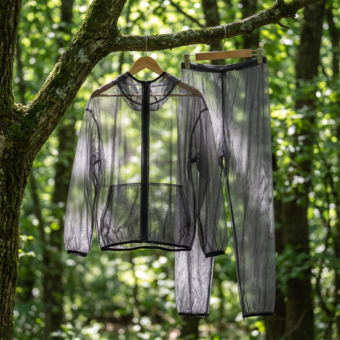 Hooded Mesh Mosquito Suit, Jacket and Pants Set
