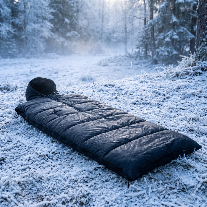 0 Degree Wearable Sleeping Bag with Hood, 74 in for Adults