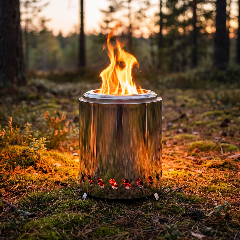 Smokeless Tabletop Fire Pit, 304 Stainless with Carry Bag photo 5