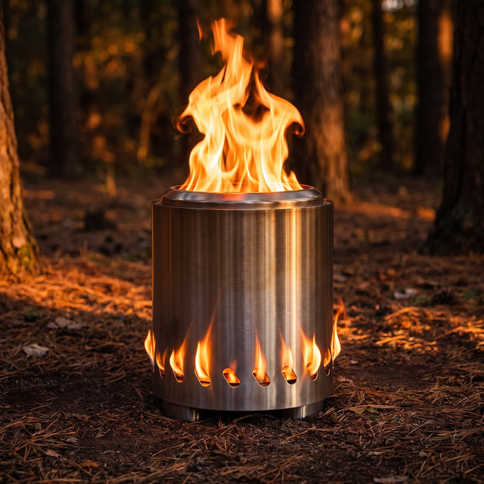 Smokeless Tabletop Fire Pit, 304 Stainless with Carry Bag