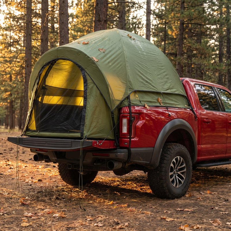 Truck Bed Tent for 2, Waterproof with Rainfly and Power Tunnel photo 3