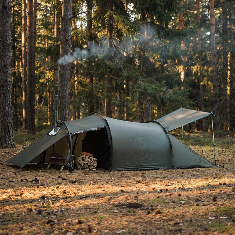 4-Season Hot Tent with Stove Jack, 1 to 6 Person Sizes photo 5