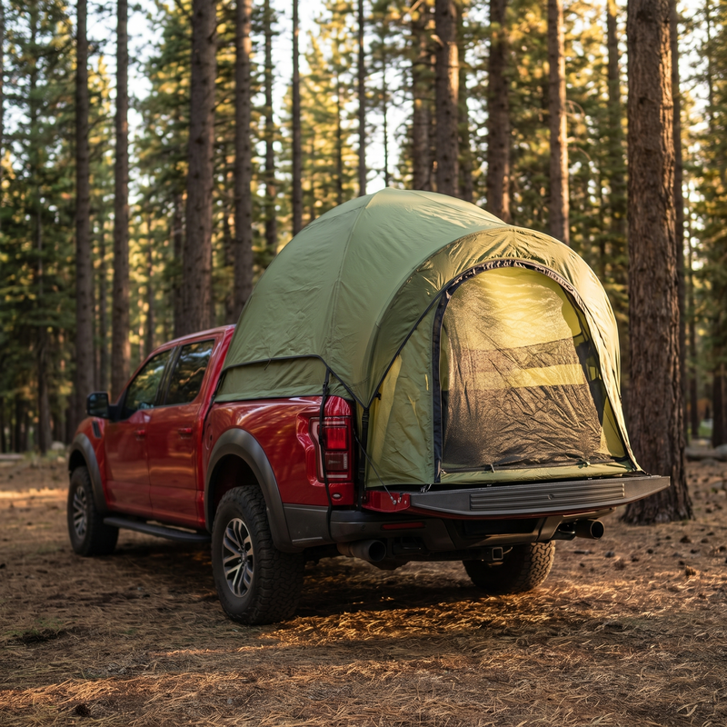 Truck Bed Tent for 2, Waterproof with Rainfly and Power Tunnel photo 2
