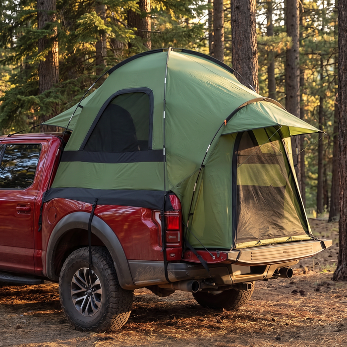 Truck Bed Tent for 2, Waterproof with Rainfly and Power Tunnel