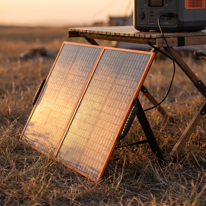 100W Portable Solar Panel, Foldable ETFE for Power Stations