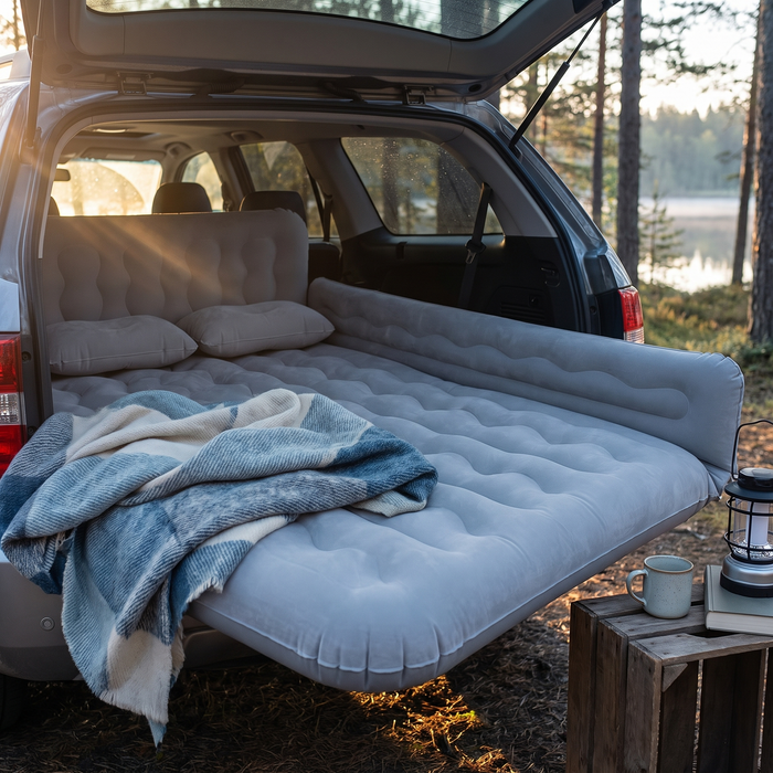 SUV Air Mattress with Pump, Inflatable Car Camping Bed