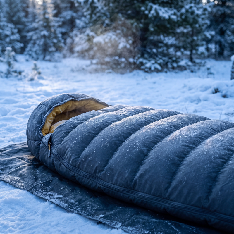 620 Fill Power Down Sleeping Bag for Backpacking and Camping photo 2