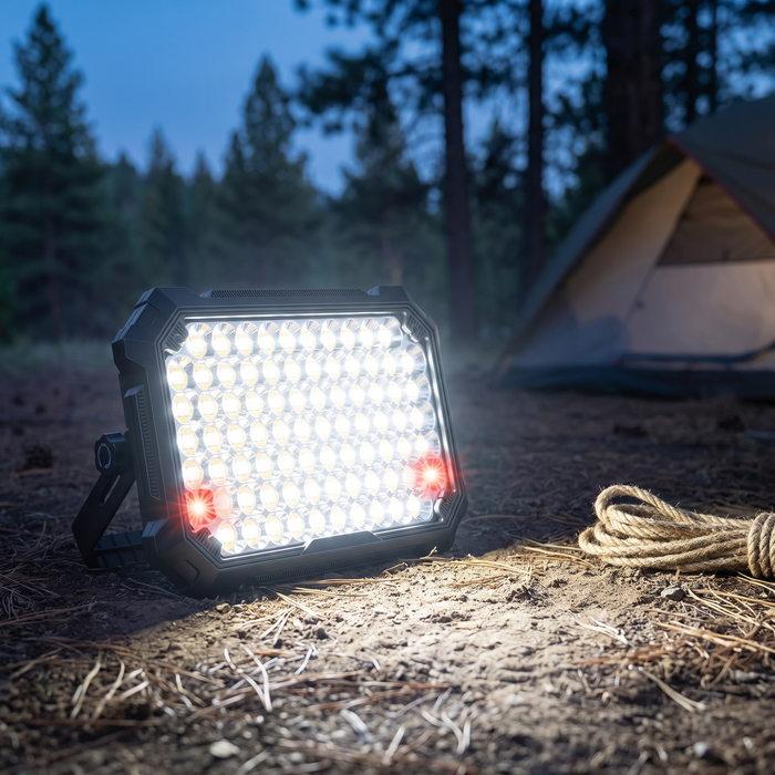 Rechargeable LED Work Light, 10,000 Lumens, 13000mAh Power Bank