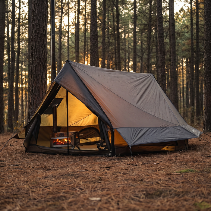 4-Season Hot Tent with Stove Jack, 1 to 6 Person Sizes