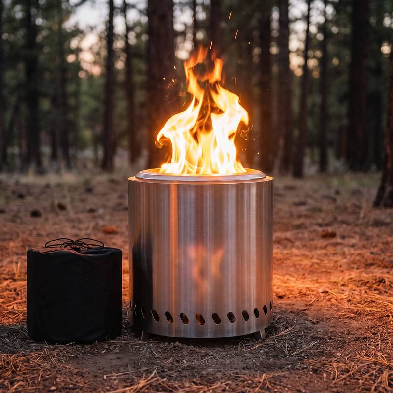 Smokeless Tabletop Fire Pit, 304 Stainless with Carry Bag photo 9